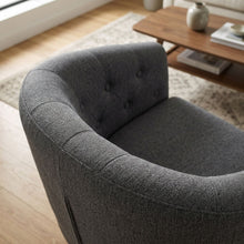 Load image into Gallery viewer, Pebble Linen Armchair - Dark Grey