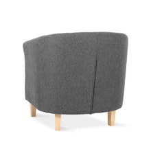 Load image into Gallery viewer, Pebble Wraparound Linen Armchair - Dark Grey
