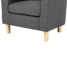 Load image into Gallery viewer, Pebble Wraparound Linen Armchair - Dark Grey