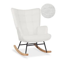 Load image into Gallery viewer, Lull Chenille Rocking Armchair - White