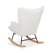 Load image into Gallery viewer, Lull Chenille Rocking Armchair - White