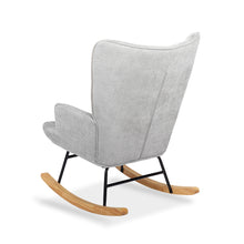 Load image into Gallery viewer, Lull Chenille Rocking Armchair - Slate Grey