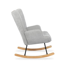 Load image into Gallery viewer, Lull Chenille Rocking Armchair - Slate Grey