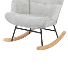 Load image into Gallery viewer, Lull Chenille Rocking Armchair - Slate Grey