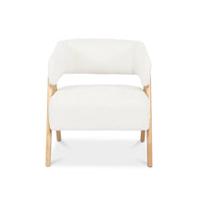 Load image into Gallery viewer, Bark Chenille Armchair - White