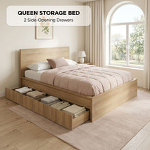 Load image into Gallery viewer, 22584-harris-queen-bed-frame-with-storage-oak-2606262