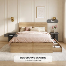 Load image into Gallery viewer, 22584-harris-queen-bed-frame-with-storage-oak-2606263