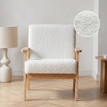 Load image into Gallery viewer, Aven Boucle Armchair - White