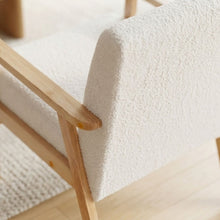 Load image into Gallery viewer, Aven Boucle Armchair - White