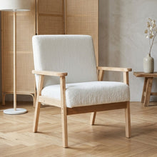 Load image into Gallery viewer, Aven Boucle Armchair - White