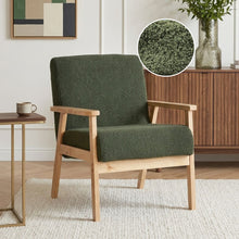 Load image into Gallery viewer, Aven Boucle Armchair - Dark Green