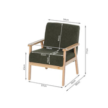 Load image into Gallery viewer, Aven Boucle Armchair - Dark Green