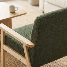 Load image into Gallery viewer, Aven Boucle Armchair - Dark Green