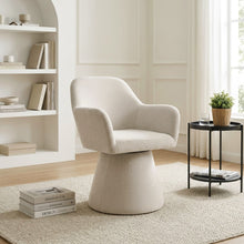 Load image into Gallery viewer, Nilo Swivel Barrel Armchair - Beige