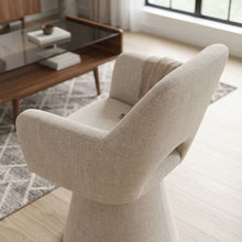 Load image into Gallery viewer, Nilo Swivel Barrel Armchair - Beige