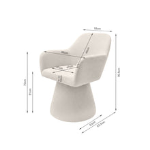 Load image into Gallery viewer, Nilo Swivel Barrel Armchair - Beige