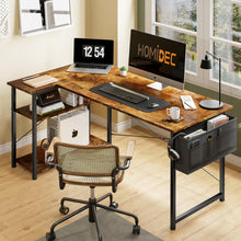 Load image into Gallery viewer, Omar Computer Corner Desk - Rustic Brown