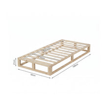 Load image into Gallery viewer, Loom Single Wooden Bed Frame - Natural