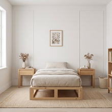 Load image into Gallery viewer, Loom Single Wooden Bed Frame - Natural