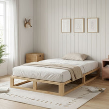Load image into Gallery viewer, Loom King Single Wooden Bed Frame - Natural