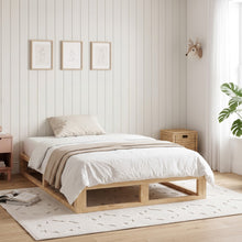 Load image into Gallery viewer, Loom King Single Wooden Bed Frame - Natural