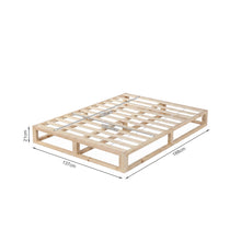 Load image into Gallery viewer, Loom Double Wooden Bed Frame - Natural