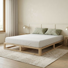 Load image into Gallery viewer, Loom Queen Wooden Bed Frame - Natural