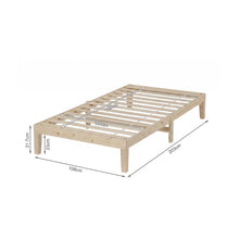 Load image into Gallery viewer, Miro King Single Wooden Bed Frame - Natural