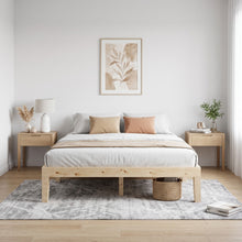 Load image into Gallery viewer, Miro Double Wooden Bed Frame - Natural