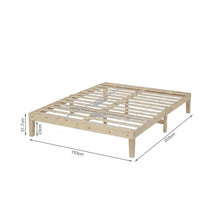 Load image into Gallery viewer, Miro Queen Wooden Bed Frame - Natural