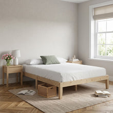 Load image into Gallery viewer, Miro Queen Wooden Bed Frame - Natural