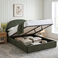 Load image into Gallery viewer, Isabella Queen Gas Lift Bed Frame - Green