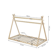 Load image into Gallery viewer, Harbor Single Wooden Bed Frame - Natural
