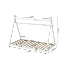 Load image into Gallery viewer, Harbor Single Wooden Bed Frame - White