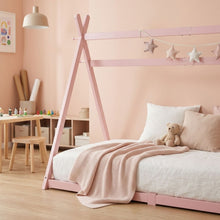 Load image into Gallery viewer, Harbor Single Wooden Bed Frame - Pink