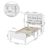 Load image into Gallery viewer, Sprout Single Wooden Bed Frame - White