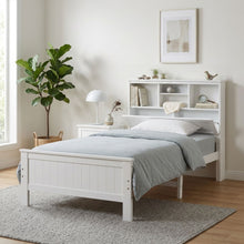 Load image into Gallery viewer, Sprout King Single Wooden Bed Frame - White