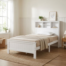 Load image into Gallery viewer, Sprout King Single Wooden Bed Frame - White