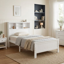Load image into Gallery viewer, Sprout King Single Wooden Bed Frame - White