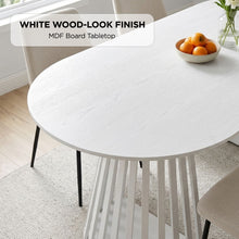 Load image into Gallery viewer, Kieran Oval Dining Table 180 x 90cm - White