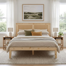 Load image into Gallery viewer, Tropi Double Wooden Bed Frame - Natural