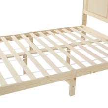 Load image into Gallery viewer, Tropi Double Wooden Bed Frame - Natural