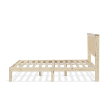 Load image into Gallery viewer, Tropi Double Wooden Bed Frame - Natural