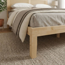 Load image into Gallery viewer, Tropi Queen Wooden Bed Frame - Natural