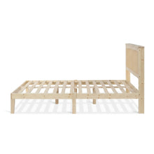 Load image into Gallery viewer, Tropi Queen Wooden Bed Frame - Natural