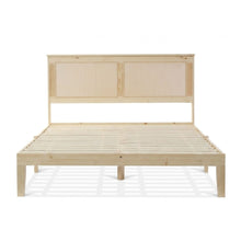 Load image into Gallery viewer, Tropi Queen Wooden Bed Frame - Natural