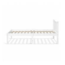 Load image into Gallery viewer, Capra Single Wooden Bed Frame - White