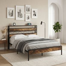 Load image into Gallery viewer, 24454-kaha-double-metal-bed-frame-black-2607011