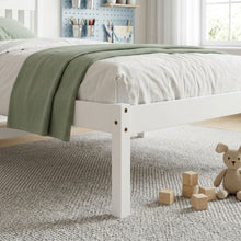 Load image into Gallery viewer, Capra King Single Wooden Bed Frame - White