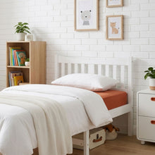 Load image into Gallery viewer, Capra King Single Wooden Bed Frame - White